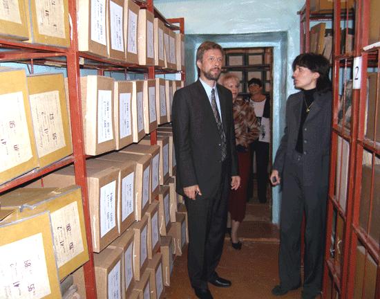 В хранилище Государственного архива Оренбургской области