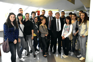 Слободан Бацкович, Срджа Попович с черногорскими студентами 