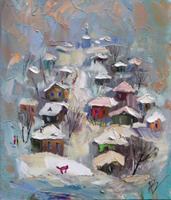 Зимний пейзаж.  Автор: Александр Ворошилин