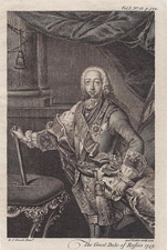 Портрет Императора Петра III. 1752  г. (Гравюра на меди, резец. 27 х20,5 см)