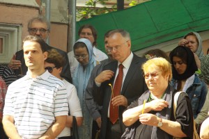 На панихиде В.Москвин и Г.Сеничева На панихиде В.Москвин и Г.Сеничева