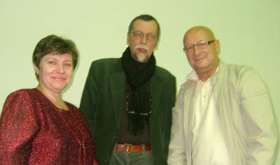 И.Лопухина и члены жюри: А.Сергиевский (Италия) и Д.Чкония (Германия)